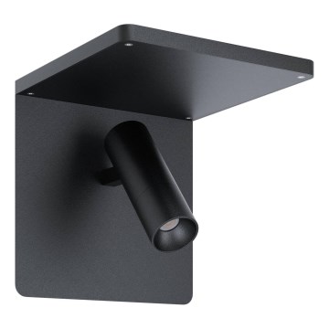 Eglo 67563 - LED-Wandleuchte mit Ablage CIGLIE LED/8,1W/230V schwarz