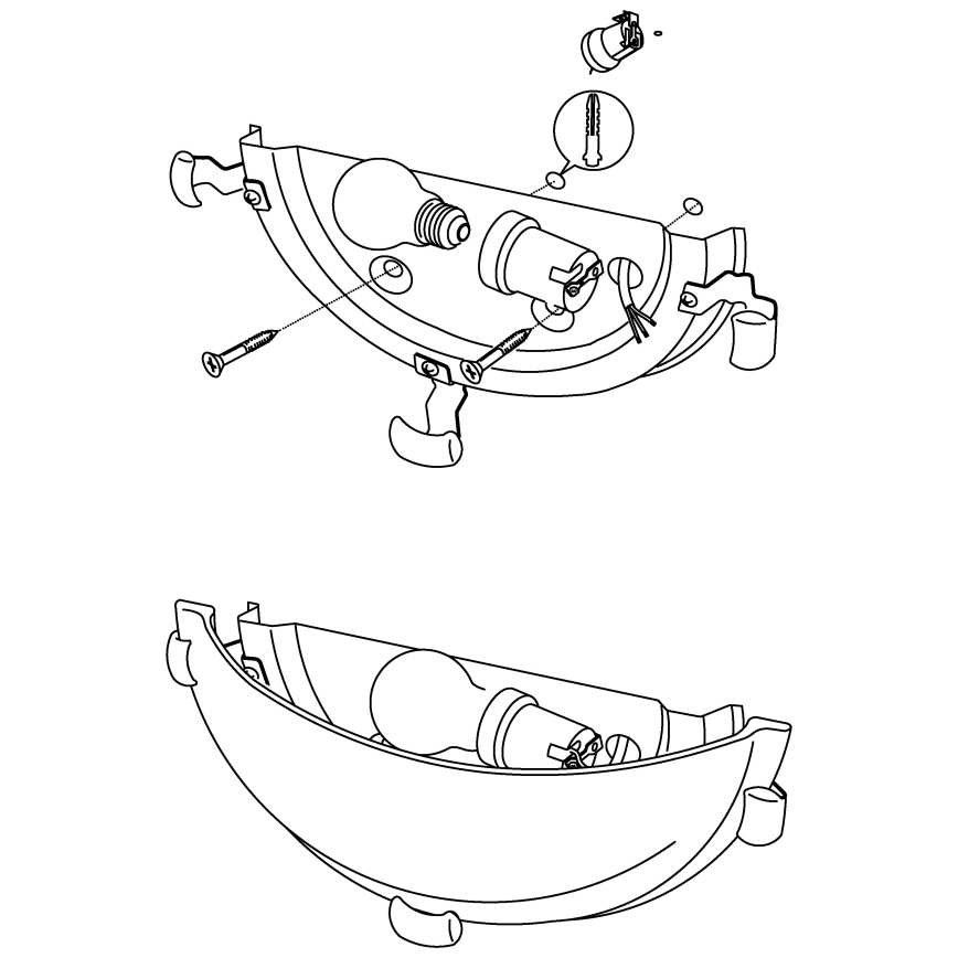 Eglo - Wandleuchte 1xE27/60W/230V Alabasterglas