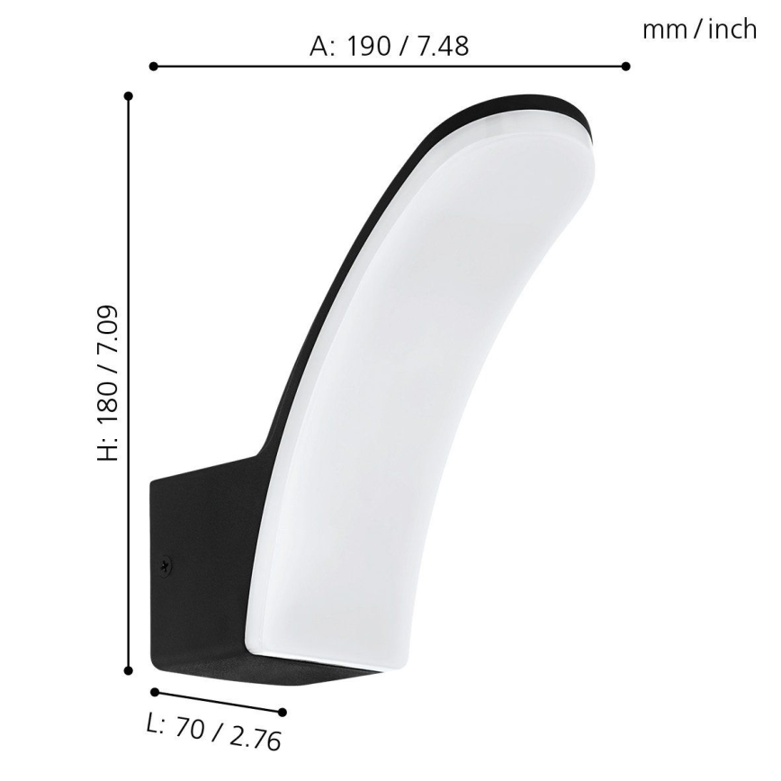 Eglo 74021 - LED-Wandleuchte für Außenbereiche LACONELLA LED/11,5W/230V 4000K IP44