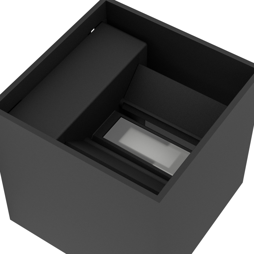 Eglo - LED-dimmbare, wiederaufladbare Außen-Wandleuchte mit Bewegungs- und Dämmerungssensor LED/2,2W/5V IP44 schwarz