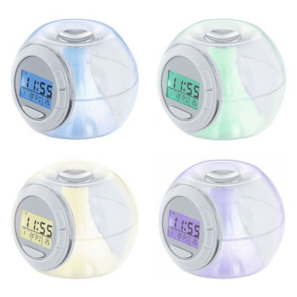 Eglo 75209 - LED-leuchtender Wecker ALARM CLOCK 3xAAA