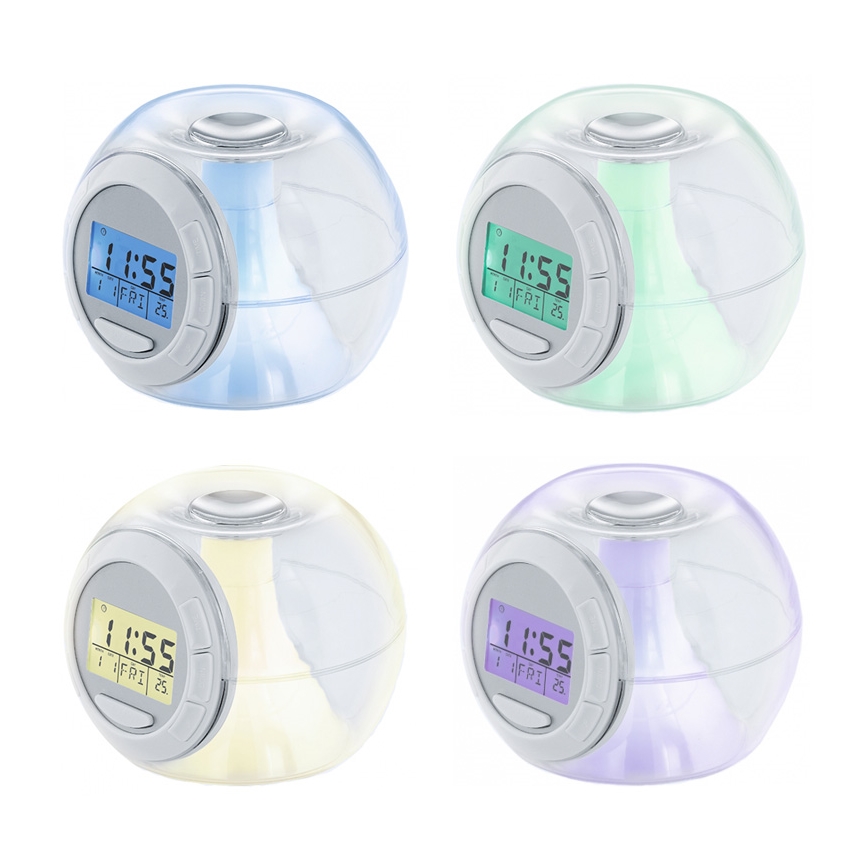 Eglo 75209 - LED-leuchtender Wecker ALARM CLOCK 3xAAA