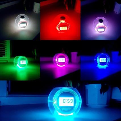 Eglo 75209 - LED-leuchtender Wecker ALARM CLOCK 3xAAA