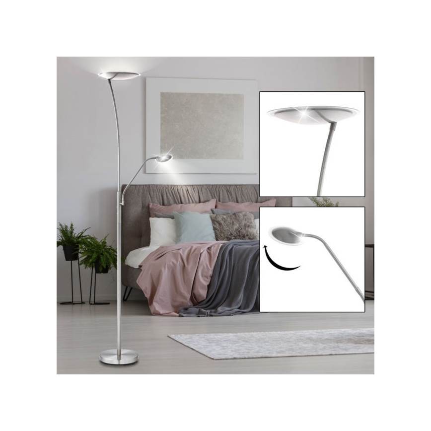 Eglo 75316 - LED Stehlampe PENJA 1xLED/18W+1xLED/6W