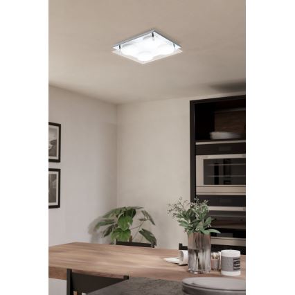 Eglo 75329 - LED Deckenleuchte ABIOLA 4xLED/6W/230V glänzender Chrom