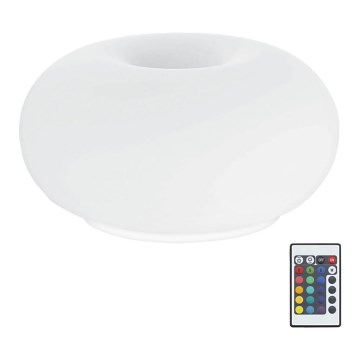 Eglo 75355 - LED RGB dimmbare Tischlampe OPTICA-C 2xE27/7,5W/230V Ø 28 cm + Fernbedienung