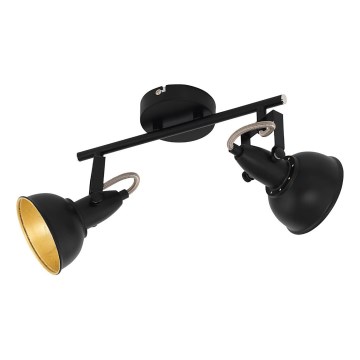 Eglo 75512 - Deckenspot THORNTON 2xE14/28W/230V schwarz/gold