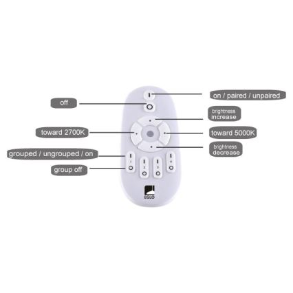 Eglo – Dimmbares LED-Panel LED/25W/230V 2700-5000K + Fernbedienung