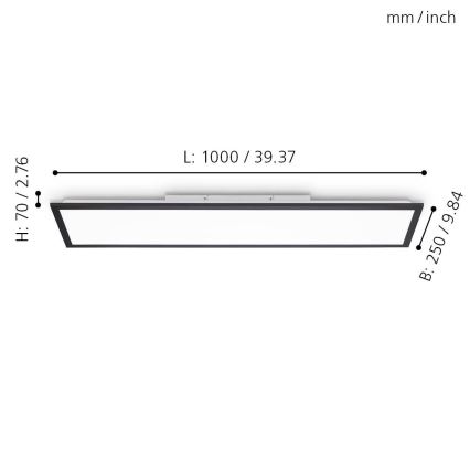 Eglo – Dimmbares LED-Panel LED/25W/230V 2700-5000K + Fernbedienung