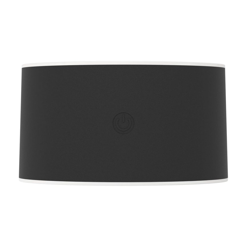 Eglo - Dimmbare, wiederaufladbare LED-Außen-Wandleuchte mit Touch-Bedienung LED/5W/5V 2000 mAh 3000/4000/6500K IP44 schwarz