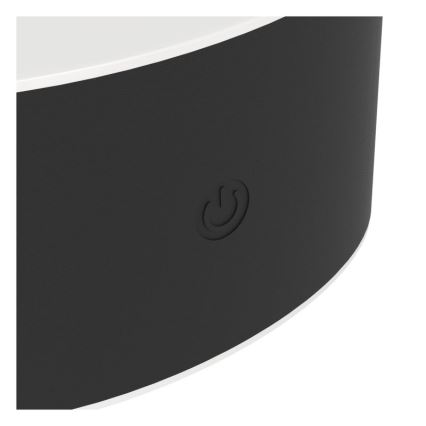 Eglo - Dimmbare, wiederaufladbare LED-Außen-Wandleuchte mit Touch-Bedienung LED/5W/5V 2000 mAh 3000/4000/6500K IP44 schwarz