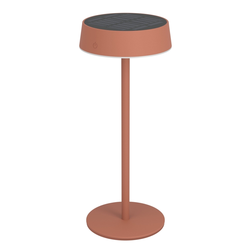 Eglo - Dimmbare, solaraufladbare Touch-Tischlampe, LED 3 W / 5 V, 3000–6000 K, 1800 mAh, IP44, Orange