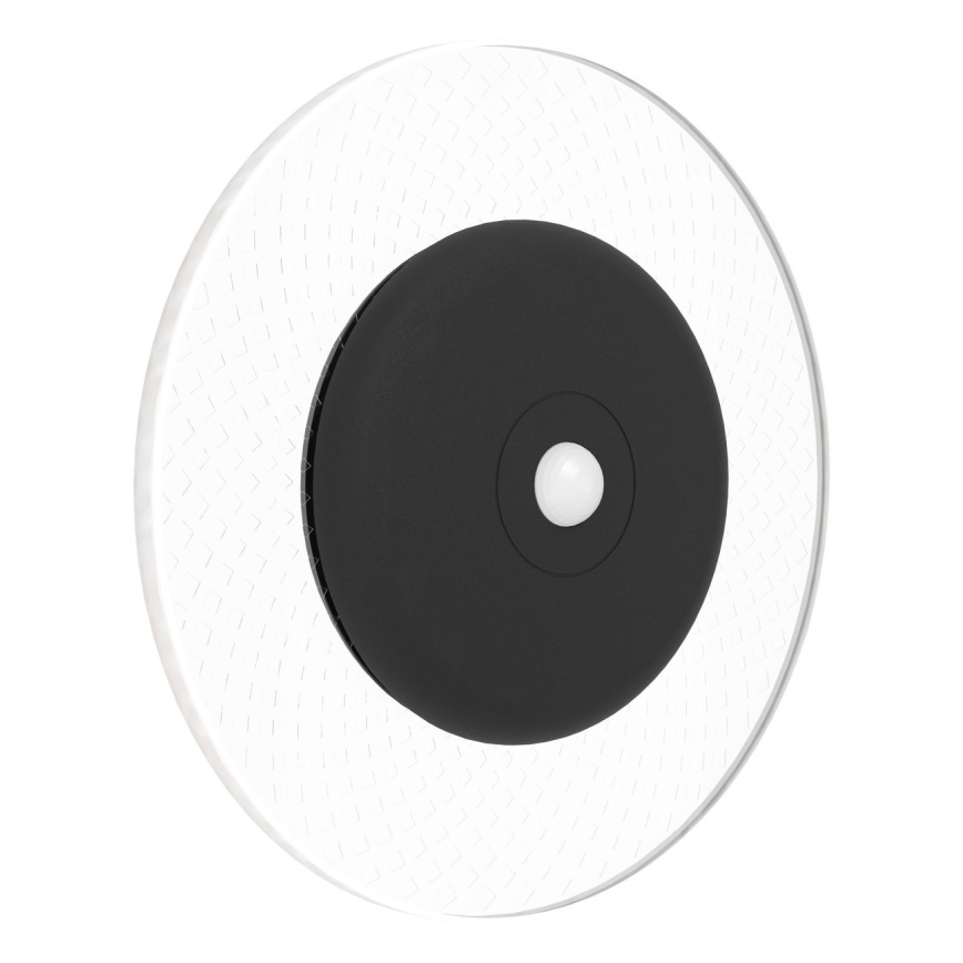 Eglo - LED RGBW Wandleuchte, dimmbar und wiederaufladbar, mit Bewegungs- und Dämmerungssensor, LED/5V 2000 mAh, schwarz + Fernbedienung