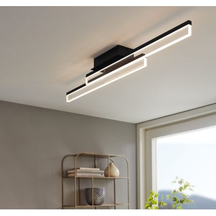 Eglo 780433 - LED-Deckenleuchte für Badezimmer YANGUAS 2xLED/11W/230V 3000K IP44 matt Chrom