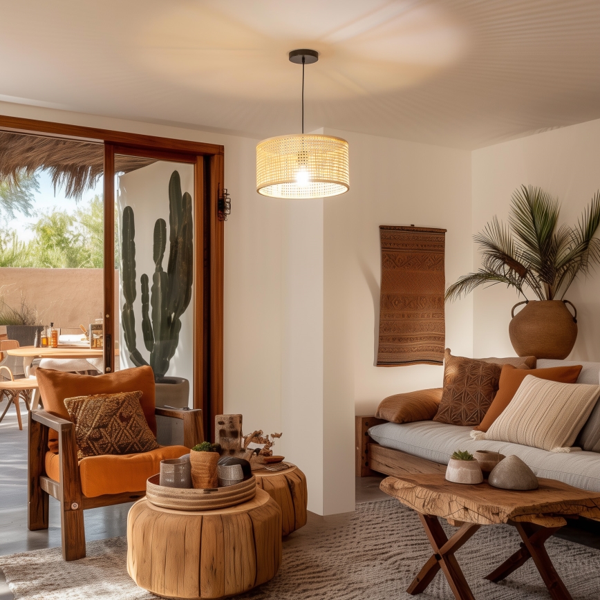 Eglo 781159 - Ersatzlampenschirm für die Leuchte KERIA, Ø 25 cm, beige