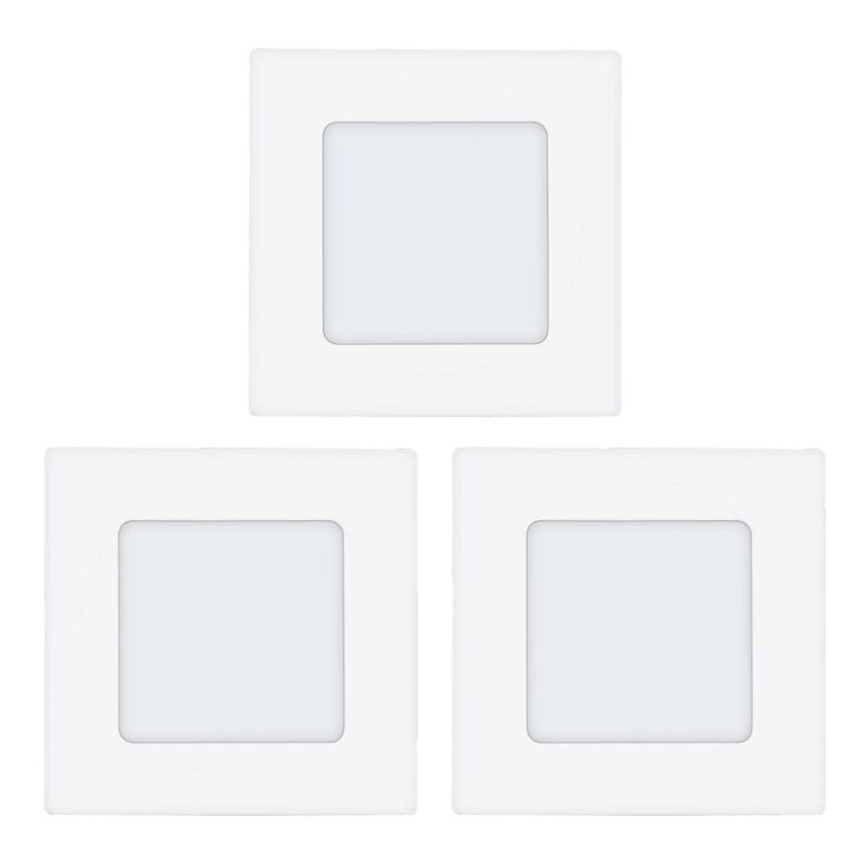 Eglo 78196 - SET 3x LED-Einbauleuchte FUEVA LED/2,7W/230V