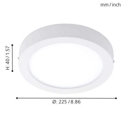 Eglo 78201 - LED-Deckenleuchte FUEVA LED/16,5W/230V