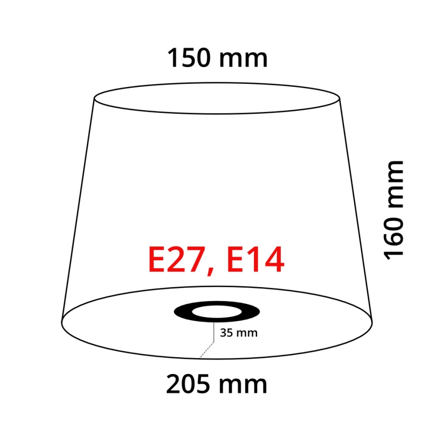 Eglo 78436 - Lampenschirm VINTAGE E27/E14 ratan