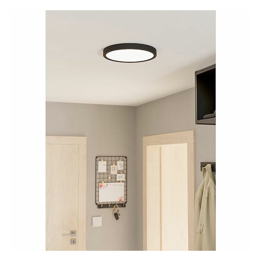 Eglo 78677 - LED-Deckenleuchte FUEVA LED/20,5W/230V Ø 28,5 cm schwarz