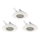 Eglo 78704 - SET 3x LED-Einbauleuchte PENETO 1xGU10/3,3W/230V weiß