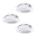 Eglo 78755 - SET 3x LED-Einbauleuchte PINEDA 1xLED/6W/230V 3000K weiß