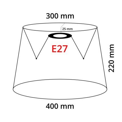 Eglo 78804 - Lampenschirm VINTAGE E27 Ø 40 cm