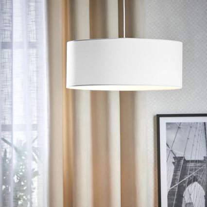 Eglo 79065 - Kronleuchter an Schnur SITIA 3xE27/60W/230V weiß