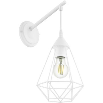 Eglo 79084 - Wandleuchte BYRON 1xE27/60W/230V weiß