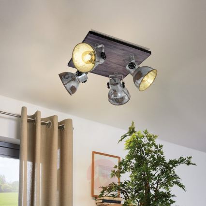 Eglo 79362 - Spotlight BARNSTAPLE 4xE27/40W/230V