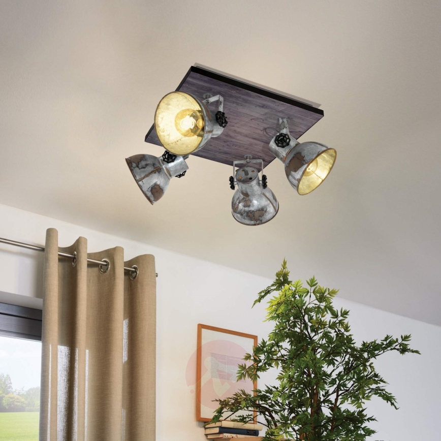 Eglo 79362 - Spotlight BARNSTAPLE 4xE27/40W/230V