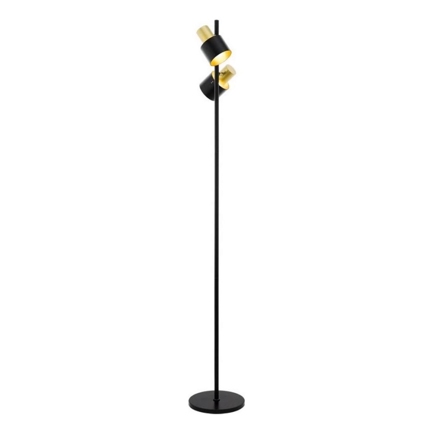 Eglo 79376 - Stehleuchte FIUMARA 2xE27/60W/230V schwarz/golden