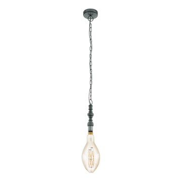 Eglo 79407 - LED-Kronleuchter an Kette PENSILVA 1xE27/8W/230V schwarz