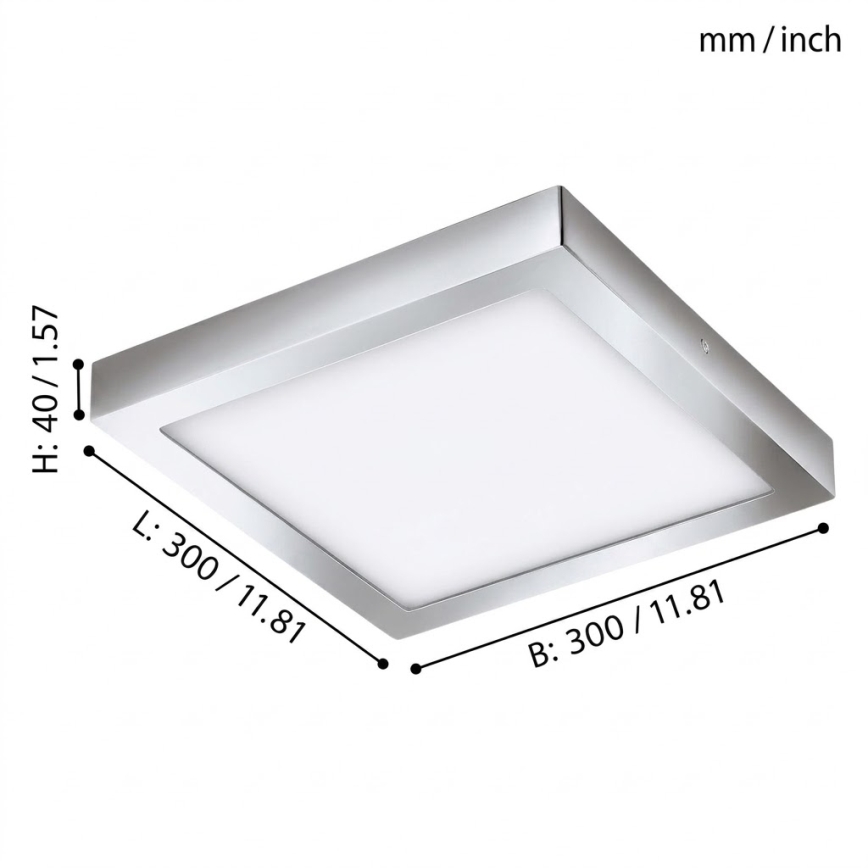 Eglo 79528 - LED-Deckenleuchte für Badezimmer DURANGO LED/22W/230V 30x30 cm IP44
