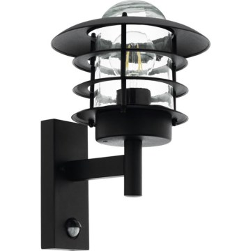 Eglo 79555 - Outdoor-Wandleuchte mit Sensor ZAMALENA 1xE27/60W/230V IP44