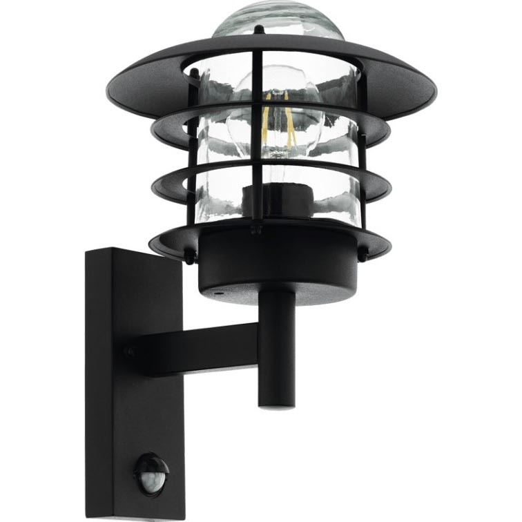 Eglo 79555 - Outdoor-Wandleuchte mit Sensor ZAMALENA 1xE27/60W/230V IP44
