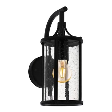 Eglo 79572 - Outdoor-Wandleuchte SANTA FLAVIA 1xE27/60W/230V IP44 schwarz