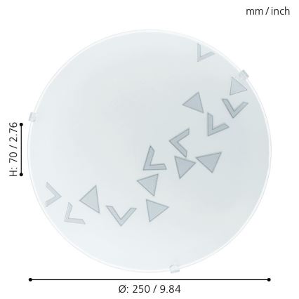 Eglo - Deckenleuchte 1xE27/60W/230V