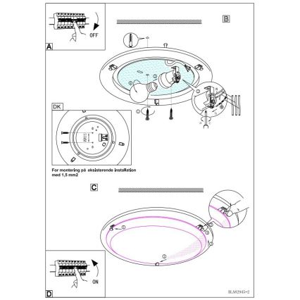 EGLO 83195 - Deckenleuchte PLANET3 1xE27/60W