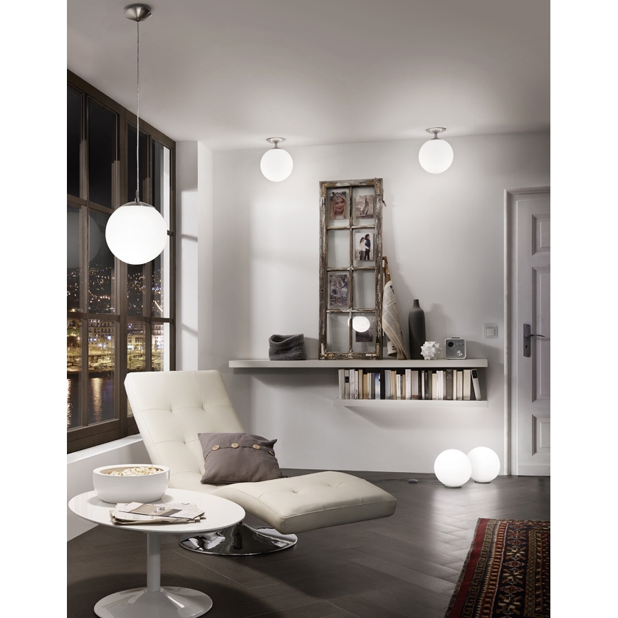 EGLO - Hängeleuchte 1xE27/60W/230V d 25 cm weiß