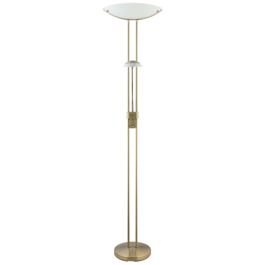 EGLO - Dimmbare Stehleuchte BAYA 1xR7s/230W + 1xG9/33W bronzen