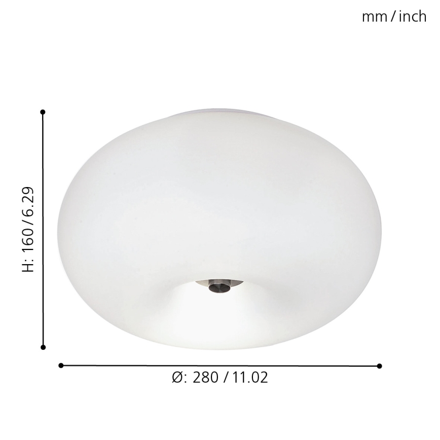 EGLO - Deckenleuchte OPTICA 2xE27/60W d 28 cm