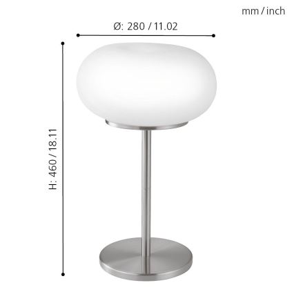 EGLO - Tischleuchte OPTICA 2xE27/60W d 28 cm