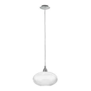EGLO 87059 - Kronleuchter auf einer Litze BRENDA 1xE27/60W weiß