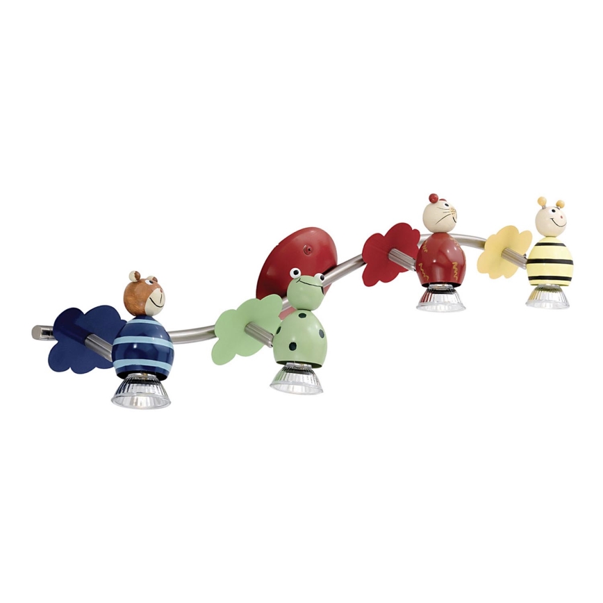 EGLO 88399 - Kinder Rampenlicht TAYA 4xGU10/50W
