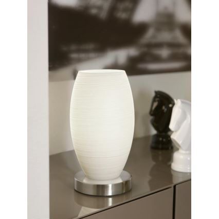 EGLO 88957 - Stolní lampa BATISTA 1 1xE27/11W bílá / matná