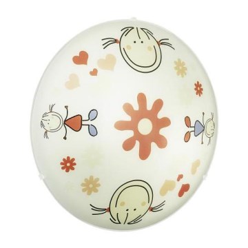 EGLO 88973 - Kinder-Deckenleuchte JUNIOR 2  2xE27/60W mehrfarbig