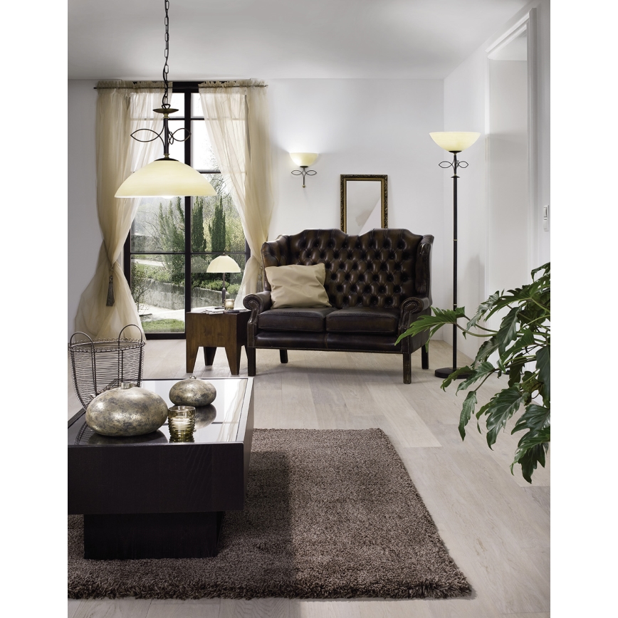 EGLO 89136 - Tischlampe BELUGA 1xE27/60W antik braun