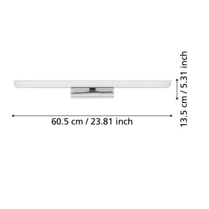 Eglo - LED RGBW dimmbare Badezimmer-Spiegelleuchte 15,6W/230V IP44 ZigBee