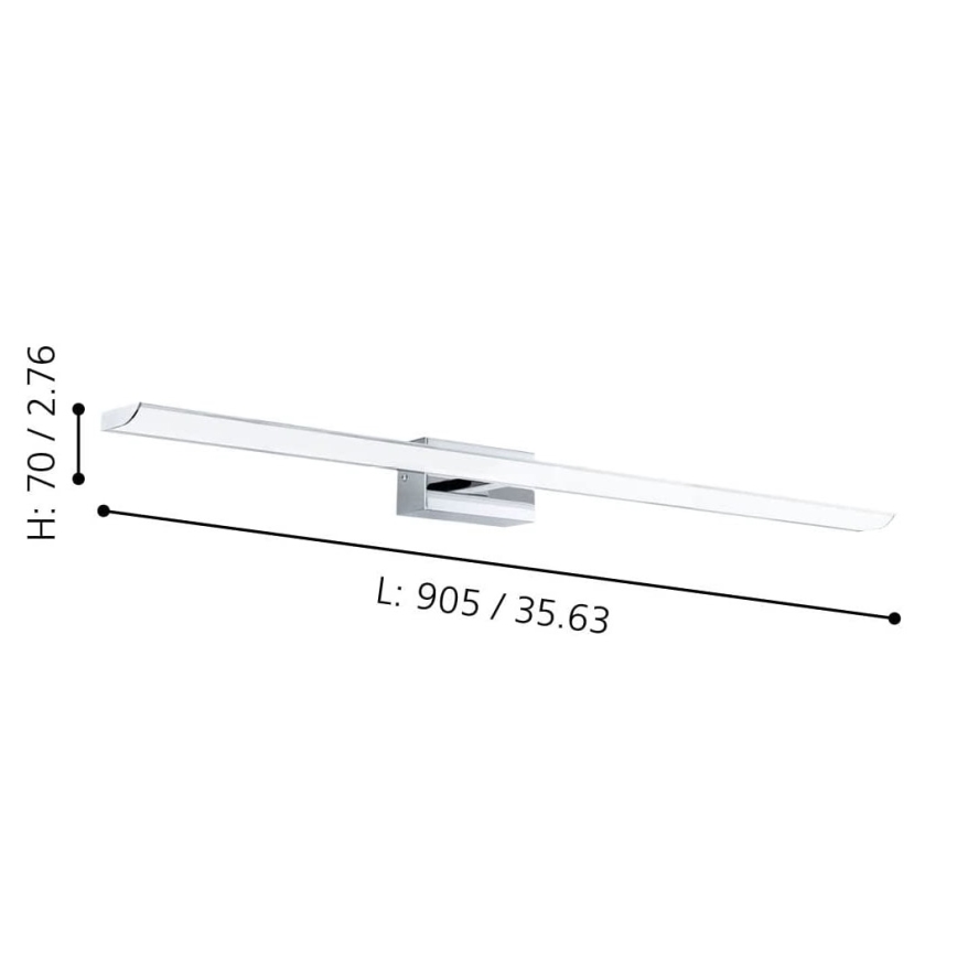 Eglo - LED RGBW dimmbare Badezimmer-Spiegelleuchte 21,5W/230V IP44 ZigBee