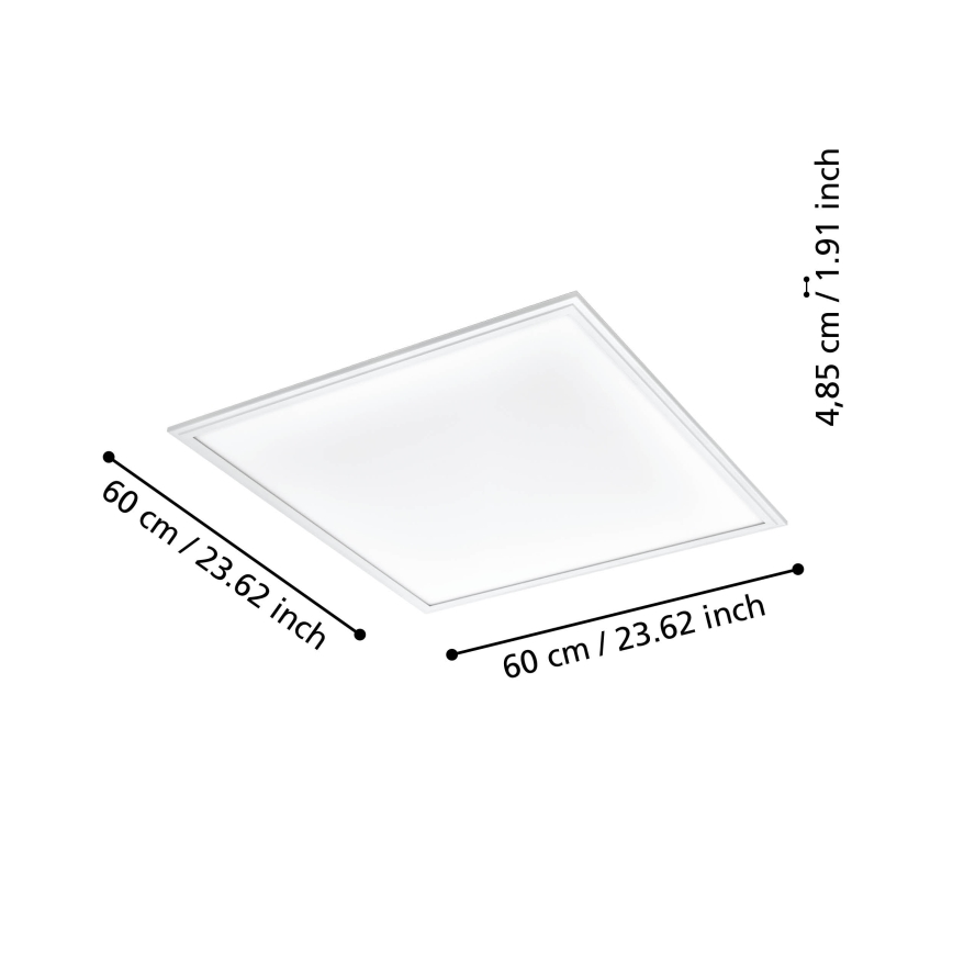 Eglo - Dimmbare LED-Deckenleuchte LED/33W/230V 2700-6500K weiß ZigBee